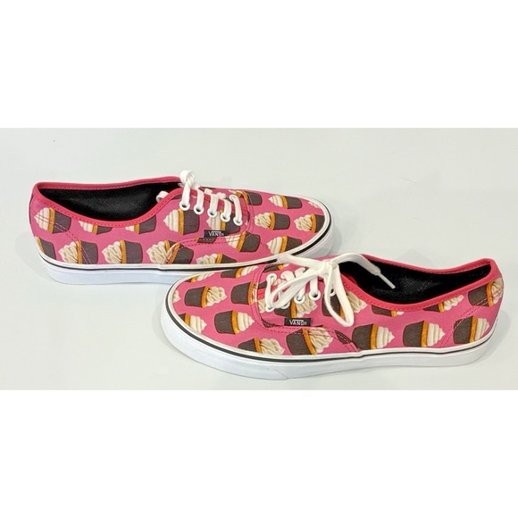 Vans Late Night Authentic Limited Edition Sneakers Pink Cupcake M 9.5 Women 11 - Picture 9 of 11